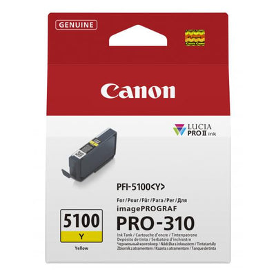 Canon PFI-5100 Y cartuccia d'inchiostro 1 pz Originale Giallo [6955C001]