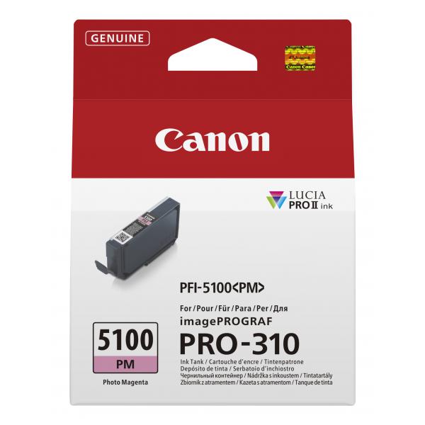Canon PFI-5100 PM cartuccia d'inchiostro 1 pz Originale Magenta per foto [6957C001]