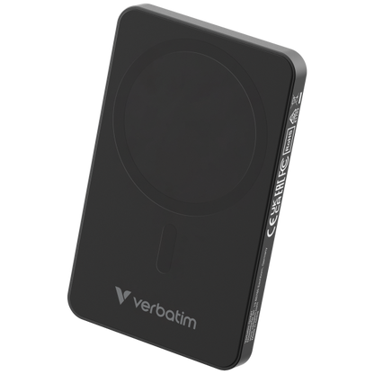 VERBATIM POWER BANK CHARGENGO ESSENTIALS MAGNETIC WIRELESS 5000MAH BLACK [32225]