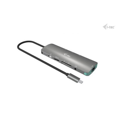 I-TEC USB-C METAL NANO DOCKING STATION 4K HDMI LAN WITH POWER DELIVERY 100 W + CHARGER 100W [C31NANOLANPD100]
