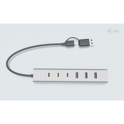 I-TEC USB-C/USB-A CHARGING METAL HUB 7 PORT (3X USB-C, 4X USB-A) [CAHUBMETAL7]