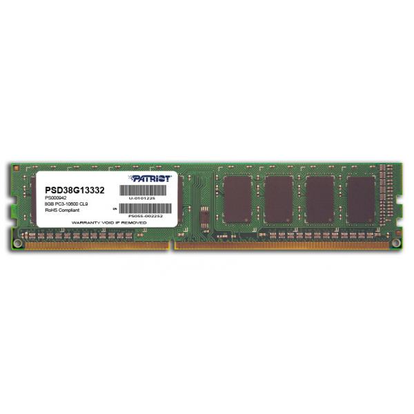 PATRIOT RAM DIMM 8GB DDR3 1333MHZ CL9 [PSD38G13332]