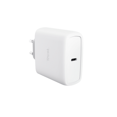 TRUST ALIMENTATORE/CARICABATTERIA 65W USB-C GAN - CAVO RICARICA INCLUSO - PLASTICA RICICLATA 50 - M [25524]