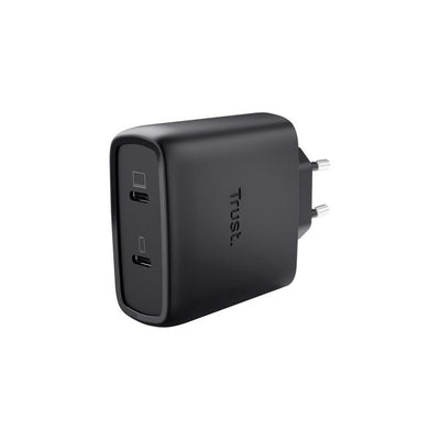 TRUST MAXO 65W 2P USB-C GAN CHARGER BLK [25525]