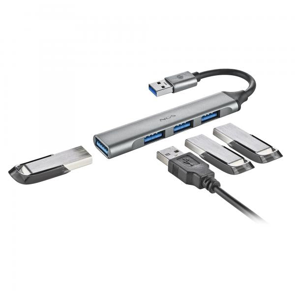 NGS MINI HUB 4 PORTE USB, 1 x USB 3.2 GEN1 E 3 x USB 2.0, PC E MAC [IHUB4MICRO]