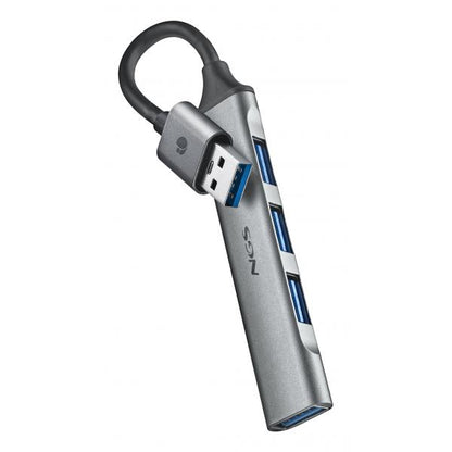 NGS MINI HUB 4 PORTE USB, 1 x USB 3.2 GEN1 E 3 x USB 2.0, PC E MAC [IHUB4MICRO]