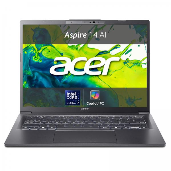 ACER NB 14" OLED ASPIRE 14 AI COPILOT+ Intel Core Ultra 7 256V 16GB 512GB SSD OLED WUXGA WIN 11 HOME [NX.JFVET.003]