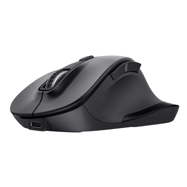 TRUST MOUSE WIRELESS RICARICABILE MULTICONNECT BT + WL 2,4GHZ - 2.400DPI - PLASTICA RICICLATA 50 - [25708]