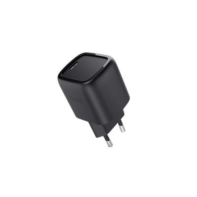TRUST ALIMENTATORE/CARICABATTERIA 30W USB-C GAN - PLASTICA RICICLATA 50 - MAXO - NERO [25519]