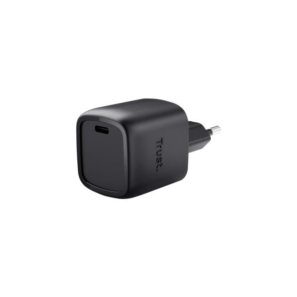 TRUST ALIMENTATORE/CARICABATTERIA 30W USB-C GAN - PLASTICA RICICLATA 50 - MAXO - NERO [25519]