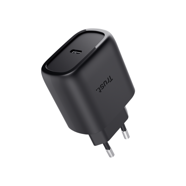 TRUST ALIMENTATORE/CARICABATTERIA 45W USB-C GAN - CAVO RICARICA 2M INCLUSO - PLASTICA RICICLATA 50 [25722]