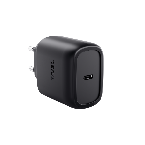 TRUST ALIMENTATORE/CARICABATTERIA 45W USB-C GAN - CAVO RICARICA 2M INCLUSO - PLASTICA RICICLATA 50 [25722]