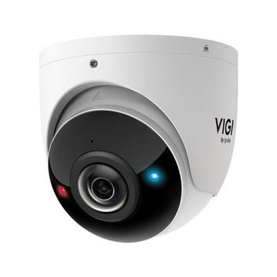 TP-Link - VIGI 8MP IR Panoramic Turret Network Camera SPEC: 8MP, 1.65mm Focal Length, 1/2.7? Progressive Scan CMOS, H.265+/H.265/H.264+/H.264, IR LED, 25fps/30fps (3840x2160), IP67, IK10, PoE/DC 12V, [InSightS485PI]