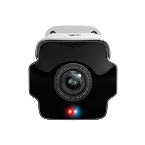 TP-Link - InSight S385PI - VIGI 8MP IR Panoramic Bullet Network Camera - SPEC: 8MP, 1.65mm Focal Length, 1/2.7 Progressive Scan CMOS, .265+/H.265/H.264+/H.264, IR LED, 25fps/30fps (3840x2160), IP67, [InSightS385PI]