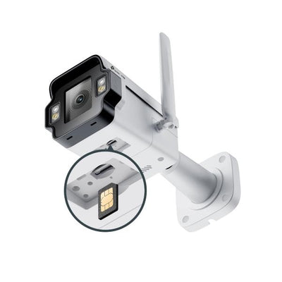 TP-Link - VIGI 4MP Outdoor Full-Color 4G Bullet Network Camera SPEC: 4G Cat4, LTE-TDD/LTE-FDD/WCDMA, 4MP, 4mm Focal Length, 1/2.7? Progressive Scan CMOS, H.265+/H.265/H.264+/H.264, IR & White LED, [InSightS345-4G(4mm)]