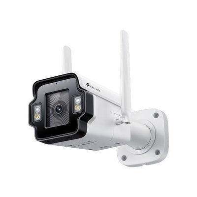 TP-Link - VIGI 4MP Outdoor Full-Color 4G Bullet Network Camera SPEC: 4G Cat4, LTE-TDD/LTE-FDD/WCDMA, 4MP, 4mm Focal Length, 1/2.7? Progressive Scan CMOS, H.265+/H.265/H.264+/H.264, IR & White LED, [InSightS345-4G(4mm)]