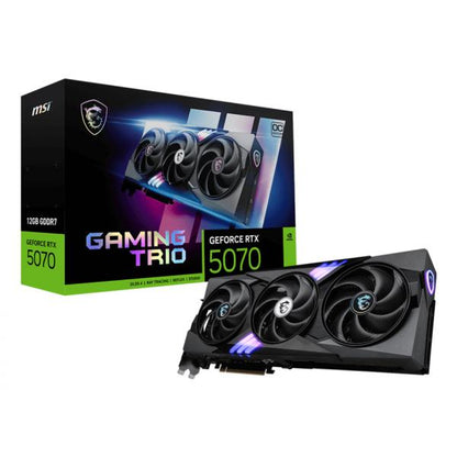 MSI VGA GEFORCE RTX 5070, RTX 5070 12G GAMING TRIO OC, 12GB GDDR7, HDMI/DP*3, TRI FROZR, ATX, OC [RTX 5070 12G GAM T O]