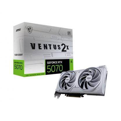 MSI VGA GEFORCE RTX 5070, RTX 5070 12G VENTUS 2X OC WHITE, 12GB GDDR7, HDMI/DP3, DUAL FAN, OC [RTX 5070 12G V 2X OW]