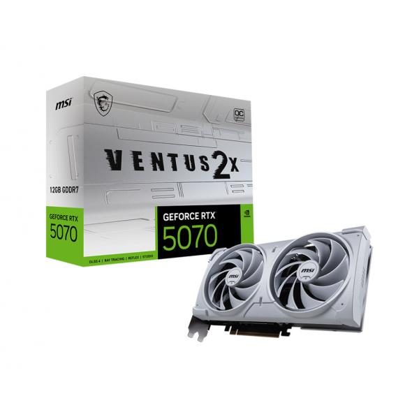 VGA MSI GEFORCE RTX 5070 12G VENTUS 2X OC WHITE [RTX507012VEN2XOCWH]