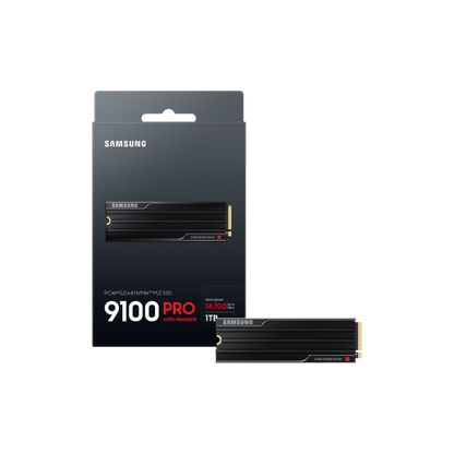 SAMSUNG SSD INTERNO 9100 PRO 1TB CON DISSIPATORE M.2 2280 PCI EXPRESS 5.0 X4 NVME [MZ-VAP1T0CW]