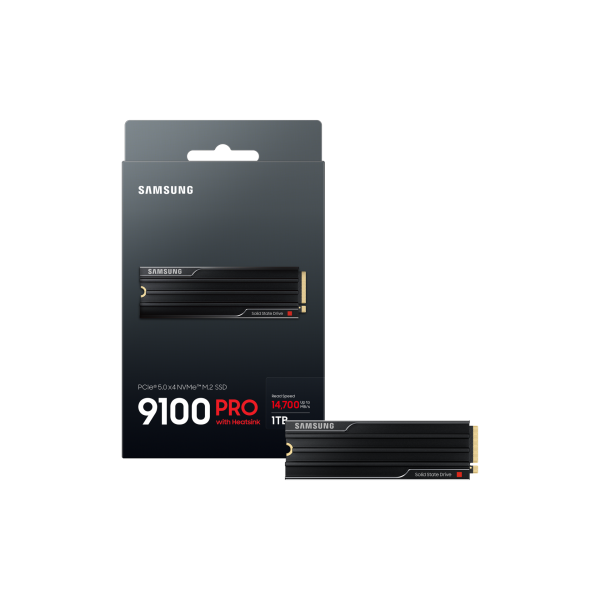 SAMSUNG SSD INTERNO 9100 PRO 1TB CON DISSIPATORE M.2 2280 PCI EXPRESS 5.0 X4 NVME [MZ-VAP1T0CW]