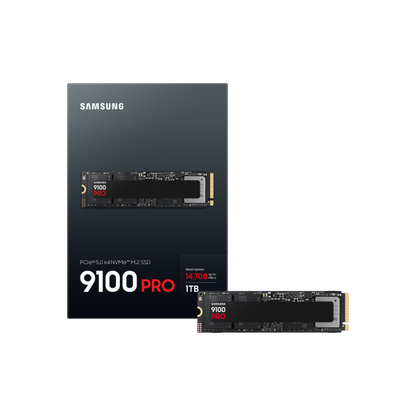 SAMSUNG SSD INTERNO 9100 PRO 1TB M.2 2280 PCI EXPRESS 5.0 X4 NVME [MZ-VAP1T0BW]