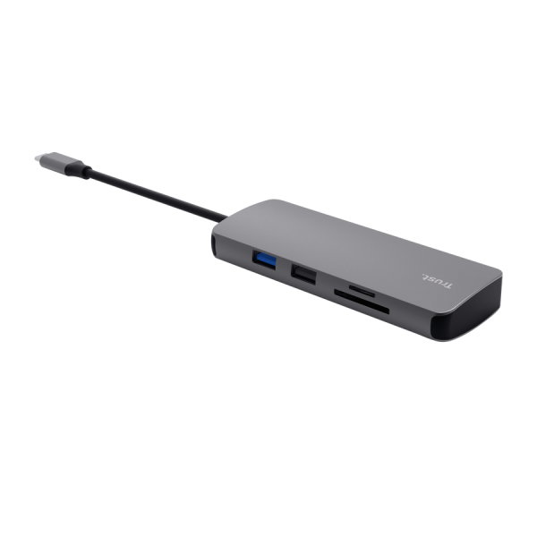 Trust 25672 hub di interfaccia USB tipo-C Grigio [25672]