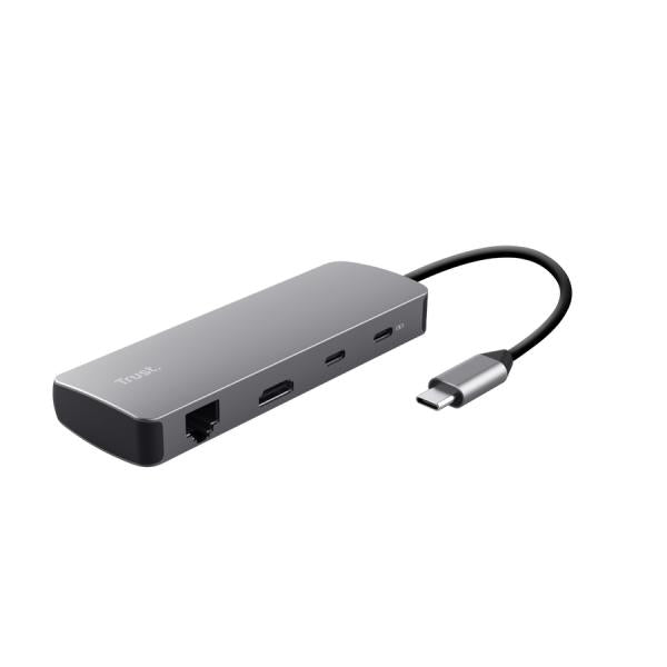 Trust 25672 hub di interfaccia USB tipo-C Grigio [25672]