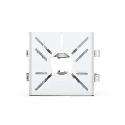 TP-Link - VIGI Network Camera Pole Mounting Bracket SPEC: SGCC, Stainless Steel, 105  100  39 mm (4.13  3.94  1.54 in) FEATURE: Suitable for Pole Mounting, Fits Poles 70mm to 130mm in Diameter, [VMB-350]