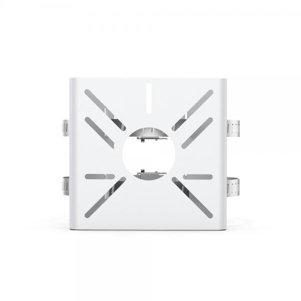 TP-Link - VIGI Network Camera Pole Mounting Bracket SPEC: SGCC, Stainless Steel, 105  100  39 mm (4.13  3.94  1.54 in) FEATURE: Suitable for Pole Mounting, Fits Poles 70mm to 130mm in Diameter, [VMB-350]