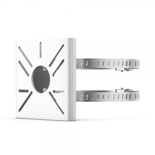 TP-Link - VIGI Network Camera Pole Mounting Bracket SPEC: SGCC, Stainless Steel, 105  100  39 mm (4.13  3.94  1.54 in) FEATURE: Suitable for Pole Mounting, Fits Poles 70mm to 130mm in Diameter, [VMB-350]