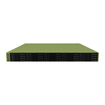 MikroTik, ROSE Data server (RDS), 16-core 2 GHz ARM CPU + 32GB DDR4 RAM  2 100G QSFP28 ports, 4 25G SFP28 ports, 4 10G SFP+ ports, 2 10G Ethernet ports, and SFF-8644 interface, 20 U.2 NVMe sto [RDS2216-2XG-4S+4XS-2XQ]