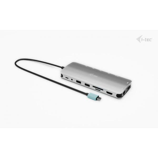 i-tec Metal USB-C Nano 3x Display Dock, 2x HDMI 1x USB-C video with Power Delivery 140W + Universal Charger 140 W [C31NANOTRIPLED140]