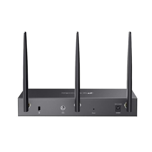 TP-Link - Omada AX3000 Gigabit Desktop DSL Gateway, 1  Gigabit WAN/LAN Port, 4 Gigabit LAN Ports, 1  DSL Port, 2FXS Ports ,2 USB 3.0 Ports, 574Mbps at 2.4 GHz + 2402 Mbps at 5 GHz (HE160) Wi-Fi S [DR3650v]