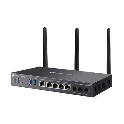 TP-Link - Omada 4G+ Cat6 AX3000 Gigabit VPN Router, 1 Gigabit SFP WAN/LAN Port, 1 Gigabit RJ45 WAN Port, 4 Gigabit WAN/LAN RJ45 Ports, 1 Nano SIM slot (4G+ Cat6) [DR3650v]