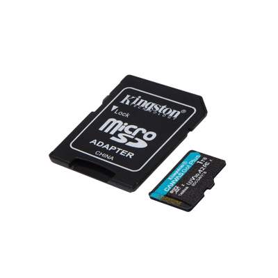 Kingston Technology Scheda microSDXC Canvas Go Plus Gen4 200MB/s A2 U3 V30 da 1 TB + adattatore [SDCG4/1TB]