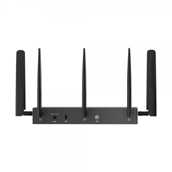 TP-Link - ER706WP-4G - Omada 4G+ Cat6 AX3000 Gigabit VPN Gateway with 4-Port PoE+,4G+ Cat6 up to 300 Mbps- 3 Gbps Wi-Fi 6 Speeds with HE160-1 Gigabit SFP WAN/LAN Port, 5 Gigabit WAN/LAN Ports-5 Hig [ER706WP-4G]