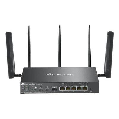TP-Link - ER706WP-4G - Omada 4G+ Cat6 AX3000 Gigabit VPN Gateway with 4-Port PoE+,4G+ Cat6 up to 300 Mbps- 3 Gbps Wi-Fi 6 Speeds with HE160-1 Gigabit SFP WAN/LAN Port, 5 Gigabit WAN/LAN Ports-5 Hig [ER706WP-4G]