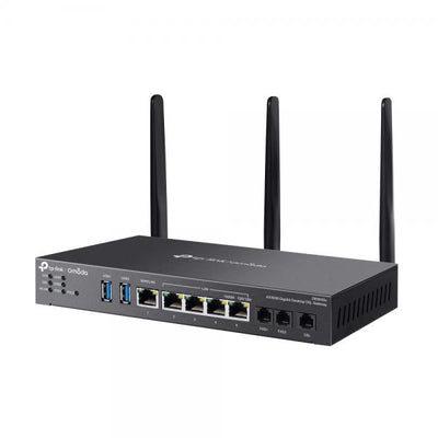 TP-Link -Omada 4G+ Cat6 Gigabit Rackmount DSL Gateway, 1  Gigabit SFP/RJ45 WAN/LAN Combo Port, 4 Gigabit LAN Ports, 1  DSL Port, 2FXS Ports ,1 USB 3.0 Port, 2 Nano SIM slots (4G+ Cat6), VDSL Prof [DR3220v-4G]