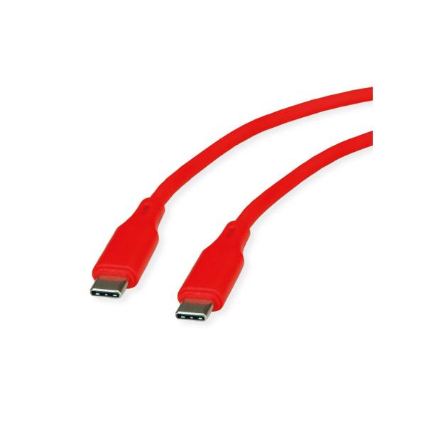 ROLINE CAVO USB COLORATO, 1M, ROSSO [11.02.9121]