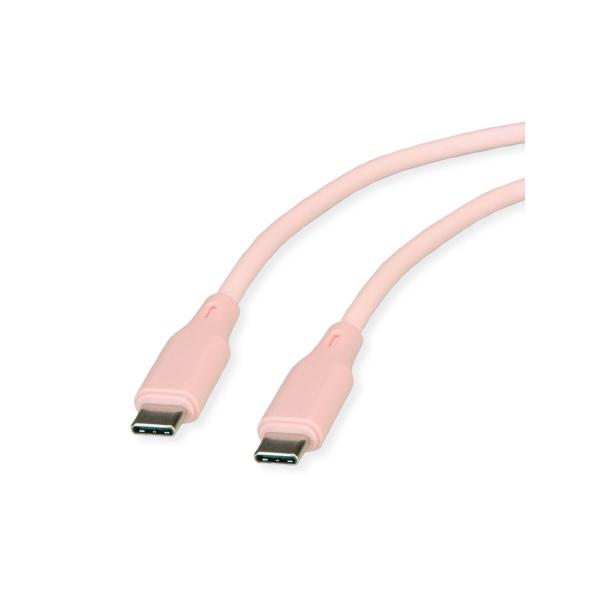 ROLINE CAVO USB COLORATO, 1M, ROSA [11.02.9122]