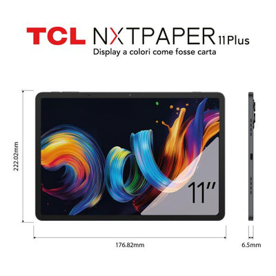 TCL NXTPAPER 11 Plus Mediatek 256 GB 29,2 cm (11.5") 8 GB Wi-Fi 5 (802.11ac) Android 15 Grigio [0111920274]