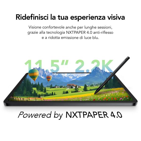 TCL NXTPAPER 11 Plus Mediatek 256 GB 29,2 cm (11.5") 8 GB Wi-Fi 5 (802.11ac) Android 15 Grigio [0111920274]