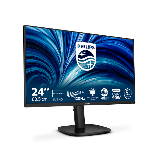 Philips Serie 3000 24B2U3301/00 Monitor PC 60,5 cm (23.8") 1920 x 1080 Pixel Full HD LCD Nero [24B2U3301/00]