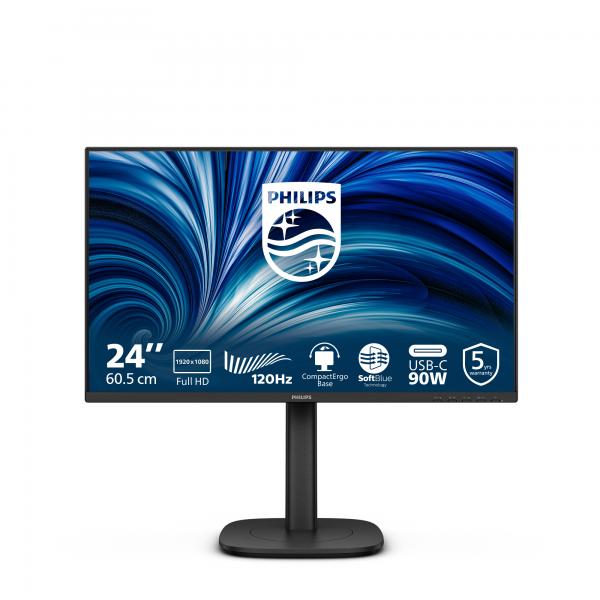 PHILIPS MONITOR 23,8 LED IPS FHD 16:9 4MS 300 CDM, PIVOT, USB-C DOCK, DP/HDMI [24B2U3301]