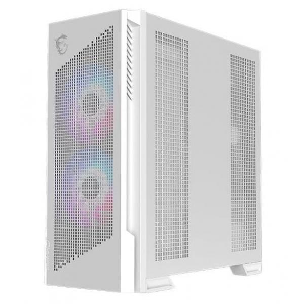 MSI CASE MID TOWER BIANCO, 2 USB, 1 TYPE-C, 2X160MM ARGB FAN, 1X120MM NO-ARGB FAN, ARGB+PWM CONTROL [MPG VELOX 300R AFPZW]