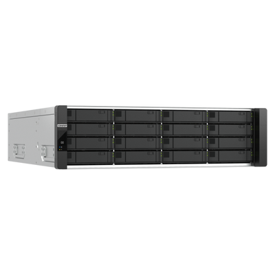 QNAP ES1686dc R2 NAS Armadio (3U) Intel Xeon D D-2142IT 48 GB DDR4 0 TB QNAP QES Nero, Grigio [ES1686DC-R2-2142IT-96G]