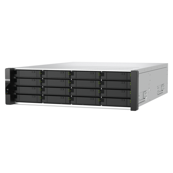 QNAP ES1686dc R2 NAS Armadio (3U) Intel Xeon D D-2142IT 48 GB DDR4 0 TB QNAP QES Nero, Grigio [ES1686DC-R2-2142IT-96G]