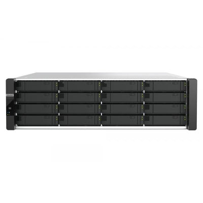 QNAP ES1686dc R2 NAS Armadio (3U) Intel Xeon D D-2142IT 48 GB DDR4 0 TB QNAP QES Nero, Grigio [ES1686DC-R2-2142IT-96G]