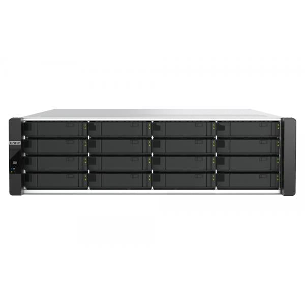 QNAP ES1686dc R2 NAS Armadio (3U) Intel Xeon D D-2142IT 48 GB DDR4 0 TB QNAP QES Nero, Grigio [ES1686DC-R2-2142IT-96G]